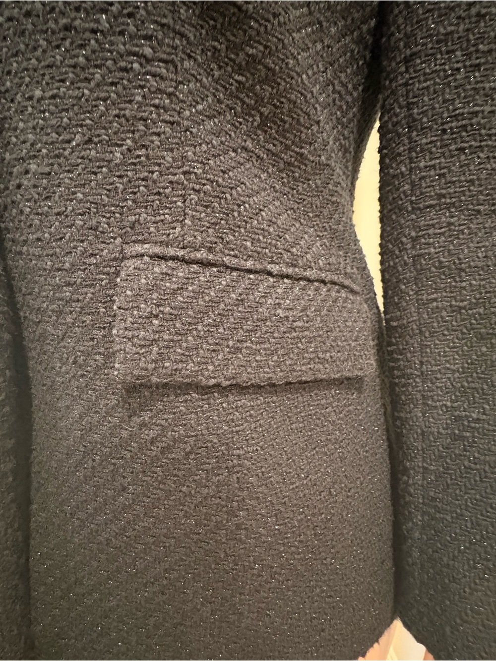 Veronica Beard Black Textured Tailored Blazer - Picture 3 of 5